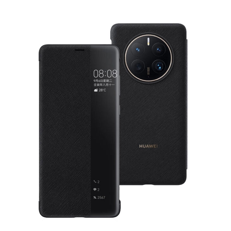  50E Original HUAWEI Window View Smart Phone Case(Black) Eurekaonline