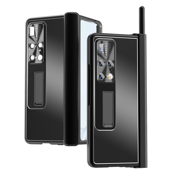 For Hauwei Mate X2 Aluminum Alloy Double Hinge Shockproof Phone Protective Case(Black) Eurekaonline