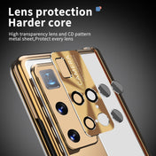 For Hauwei Mate X2 Aluminum Alloy Double Hinge Shockproof Phone Protective Case(Silver Gold) Eurekaonline