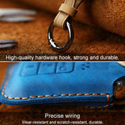 For Honda Car Cowhide Leather Key Protective Cover Key Case, Four Keys Version (Brown) Eurekaonline