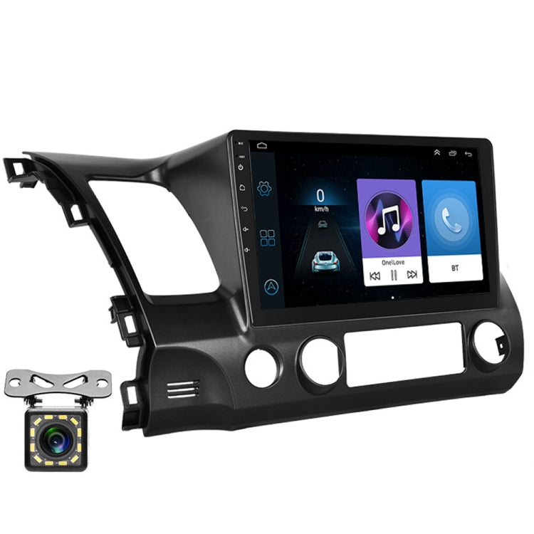 For Honda Civic 10.1 inch Android WiFi Navigation Machine, Style: Standard+12 Light Camera(2+32G) Eurekaonline