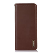 For Honor 60 SE KHAZNEH Nappa Top Layer Cowhide Leather Phone Case(Brown) Eurekaonline