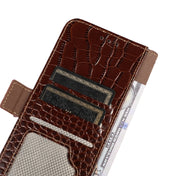For Honor 80 Pro Crocodile Top Layer Cowhide Leather Phone Case(Brown) Eurekaonline