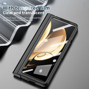 For Honor Magic V Full Body Electroplating Hinge Phone Case with Stylus(Black) Eurekaonline