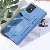 For Honor Play 5T Youth Denim Horizontal Flip Leather Case with Holder & Card Slot & Wallet(Light Blue) Eurekaonline