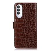 For Honor X20 SE Crocodile Top Layer Cowhide Leather Phone Case(Brown) Eurekaonline