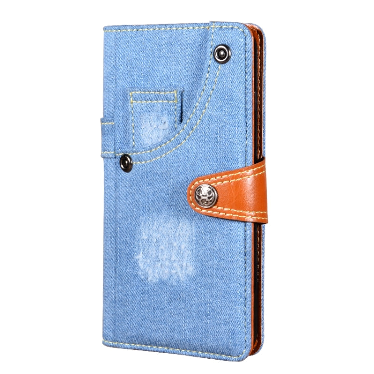 For Honor X20 SE Denim Horizontal Flip Leather Case with Holder & Card Slot & Wallet(Light Blue) Eurekaonline