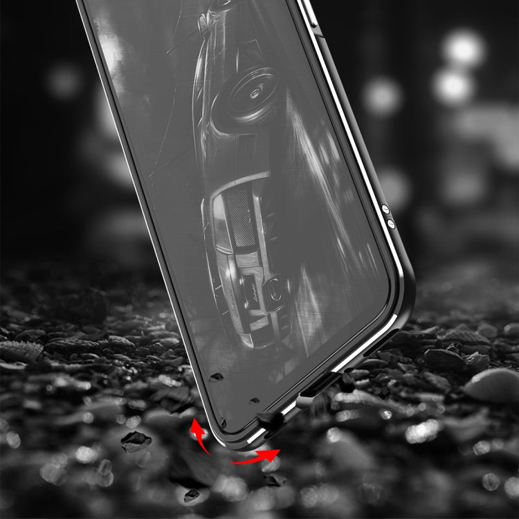 For Huawei Honor 30 Aluminum Alloy Shockproof Protective Bumper Frame(Black Red) Eurekaonline