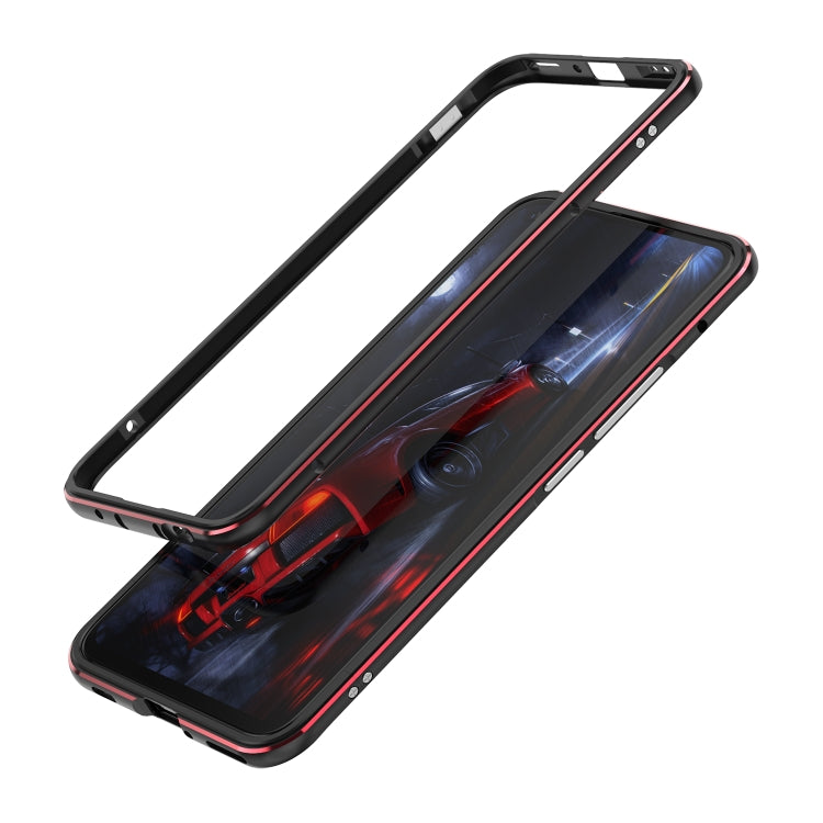 For Huawei Honor 30 Aluminum Alloy Shockproof Protective Bumper Frame(Black Red) Eurekaonline