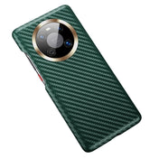 For Huawei Mate 40 Carbon Fiber Leather Texture Kevlar Anti-fall Phone Protective Case(Green) Eurekaonline