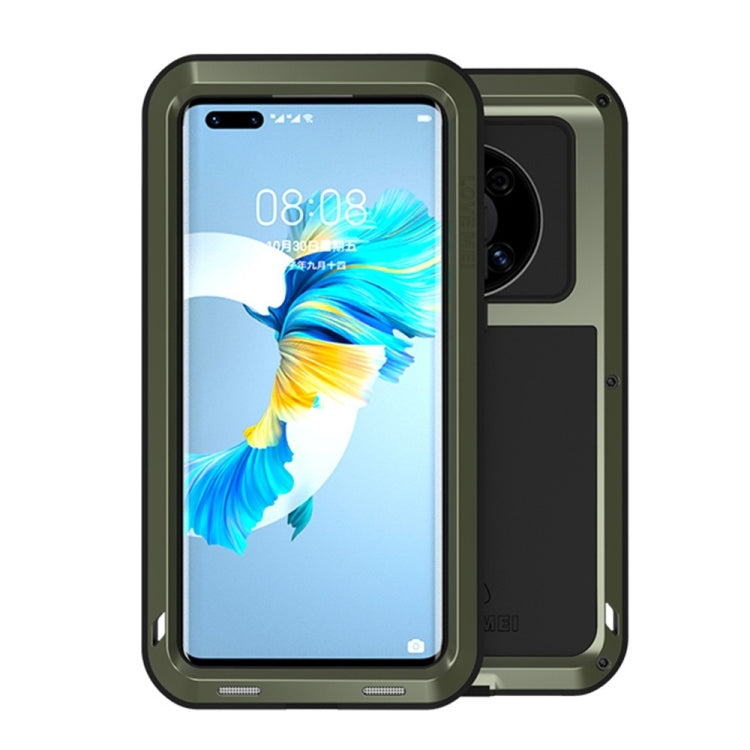 For Huawei Mate 40 LOVE MEI Metal Shockproof Waterproof Dustproof Protective Case without Glass(Green) Eurekaonline