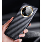 For Huawei Mate 40 Pro+ Carbon Fiber Leather Texture Kevlar Anti-fall Phone Protective Case(Green) Eurekaonline