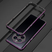 For Huawei Mate 50 Pro LK Aurora Metal Phone Frame with Lens Cover(Black Purple) Eurekaonline