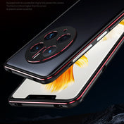 For Huawei Mate 50 Pro LK Aurora Metal Phone Frame with Lens Cover(Dark Silver) Eurekaonline
