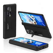 For Huawei Mate X2 GKK Magnetic PC + Leather Phone Flip Case with Holder(Black) Eurekaonline