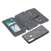 For Huawei P Smart Z Detachable Frosted Magnetic Horizontal Flip Leather Case with Card Slots & Holder & Zipper Wallet & Photo Frame(Grey) Eurekaonline