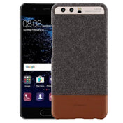For Huawei  P10 Cloth Texture PC Shockproof Protective Back Case(Brown) Eurekaonline