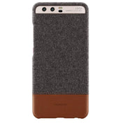 For Huawei  P10 Cloth Texture PC Shockproof Protective Back Case(Brown) Eurekaonline