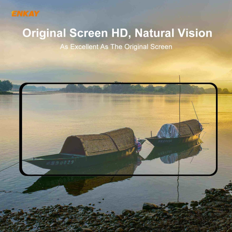 For Huawei P40 10 PCS ENKAY Hat-Prince Full Glue 0.26mm 9H 2.5D Tempered Glass Full Coverage Film Eurekaonline