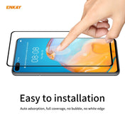 For Huawei P40 10 PCS ENKAY Hat-Prince Full Glue 0.26mm 9H 2.5D Tempered Glass Full Coverage Film Eurekaonline