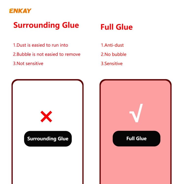 For Huawei P40 10 PCS ENKAY Hat-Prince Full Glue 0.26mm 9H 2.5D Tempered Glass Full Coverage Film Eurekaonline