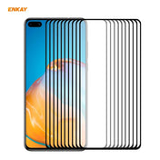 For Huawei P40 10 PCS ENKAY Hat-Prince Full Glue 0.26mm 9H 2.5D Tempered Glass Full Coverage Film Eurekaonline