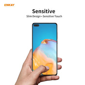 For Huawei P40 10 PCS ENKAY Hat-Prince Full Glue 0.26mm 9H 2.5D Tempered Glass Full Coverage Film Eurekaonline