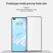 For Huawei P40 MOFI 9H 3D Explosion-proof Curved Screen Tempered Glass Film(Black) Eurekaonline