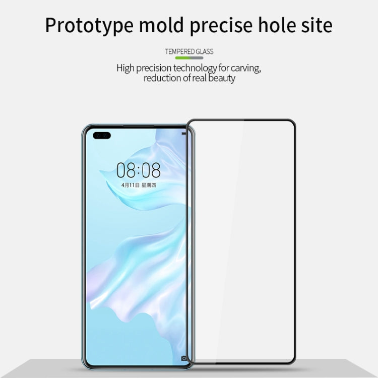 For Huawei P40 PINWUYO 9H 3D Curved Full Screen Explosion-proof Tempered Glass Film(Black) Eurekaonline