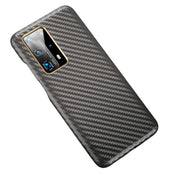 For Huawei P40 Pro+ Carbon Fiber Leather Texture Kevlar Anti-fall Phone Protective Case(Grey) Eurekaonline
