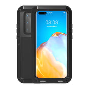 For Huawei P40 Pro LOVE MEI Metal Shockproof Waterproof Dustproof Protective Case(Black) Eurekaonline