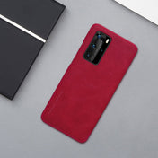 For Huawei P40 Pro NILLKIN QIN Series Crazy Horse Texture Horizontal Flip Leather Case with Card Slot(Red) Eurekaonline