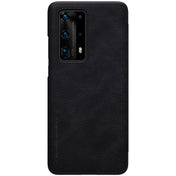 For Huawei P40 Pro Plus NILLKIN QIN Series Crazy Horse Texture Horizontal Flip Leather Case with Card Slot(Black) Eurekaonline