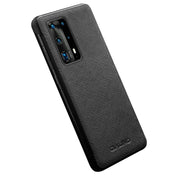 For Huawei P40 Pro QIALINO Puda Texture Side Window View Leather Phone Case(Black) Eurekaonline