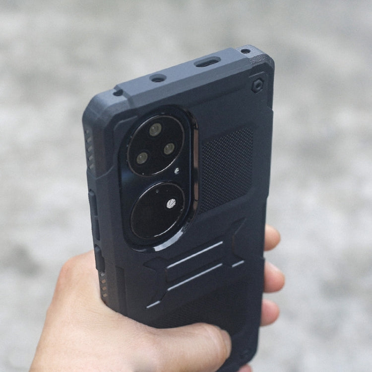 For Huawei P50 FATBEAR Armor Shockproof Cooling Phone Case(Black) Eurekaonline