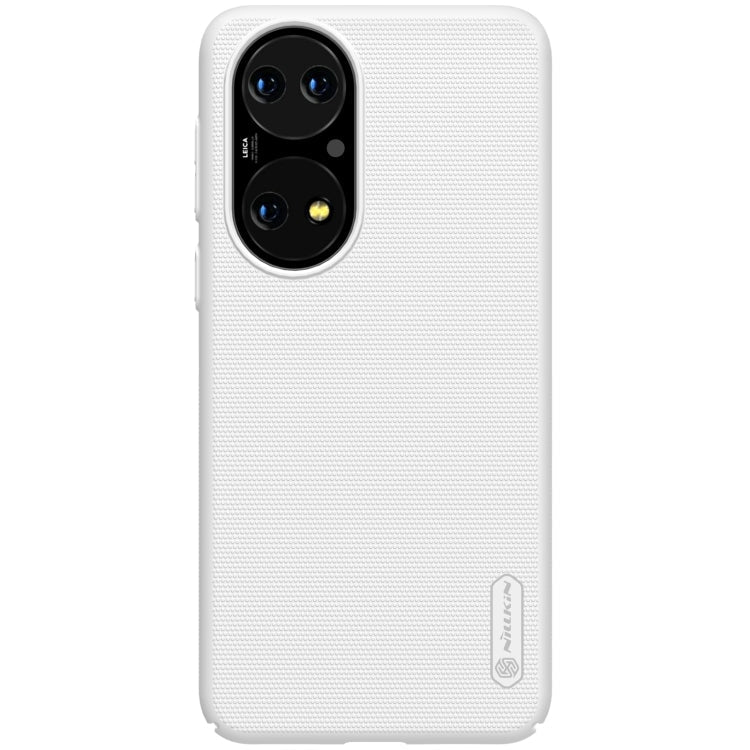 For Huawei P50 NILLKIN Frosted Concave-convex Texture PC Protective Case(White) Eurekaonline