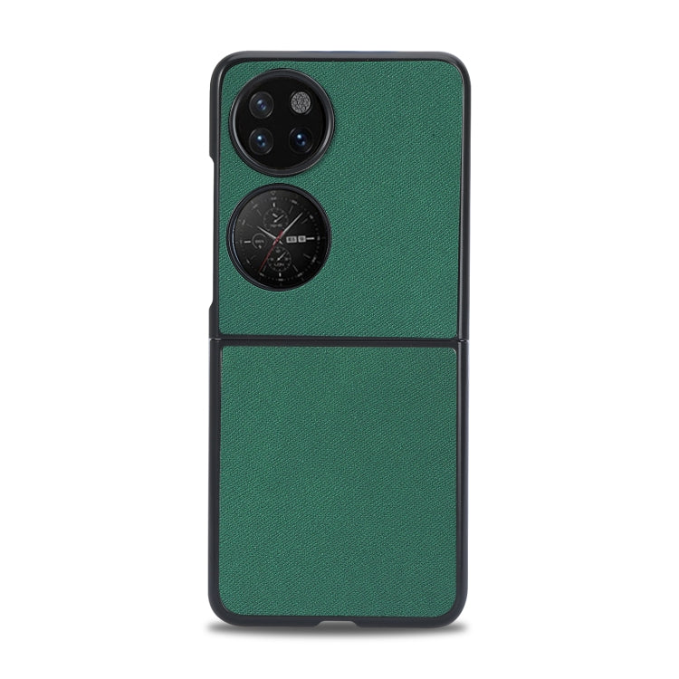 For Huawei P50 Pocket Cross Texture Phone Case(Green) Eurekaonline