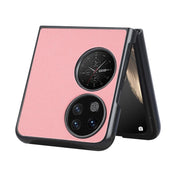 For Huawei P50 Pocket Cross Texture Phone Case(Pink) Eurekaonline