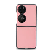 For Huawei P50 Pocket Cross Texture Phone Case(Pink) Eurekaonline