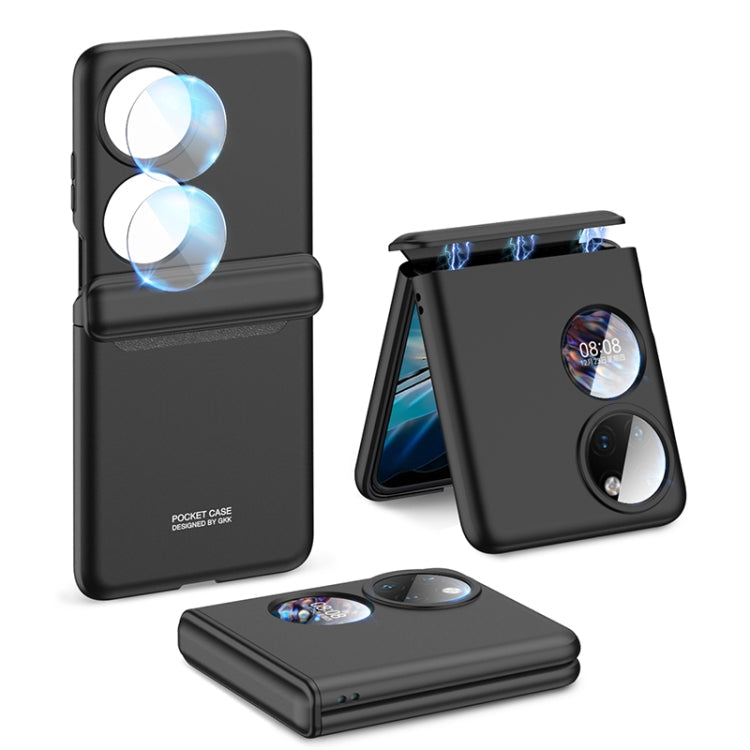 For Huawei P50 Pocket GKK Magnetic Hinge Full Coverage Phone Case(Black) Eurekaonline