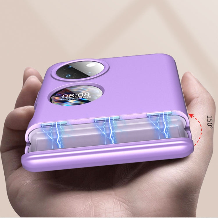 For Huawei P50 Pocket GKK Magnetic Hinge Full Coverage Phone Case(Champagne) Eurekaonline