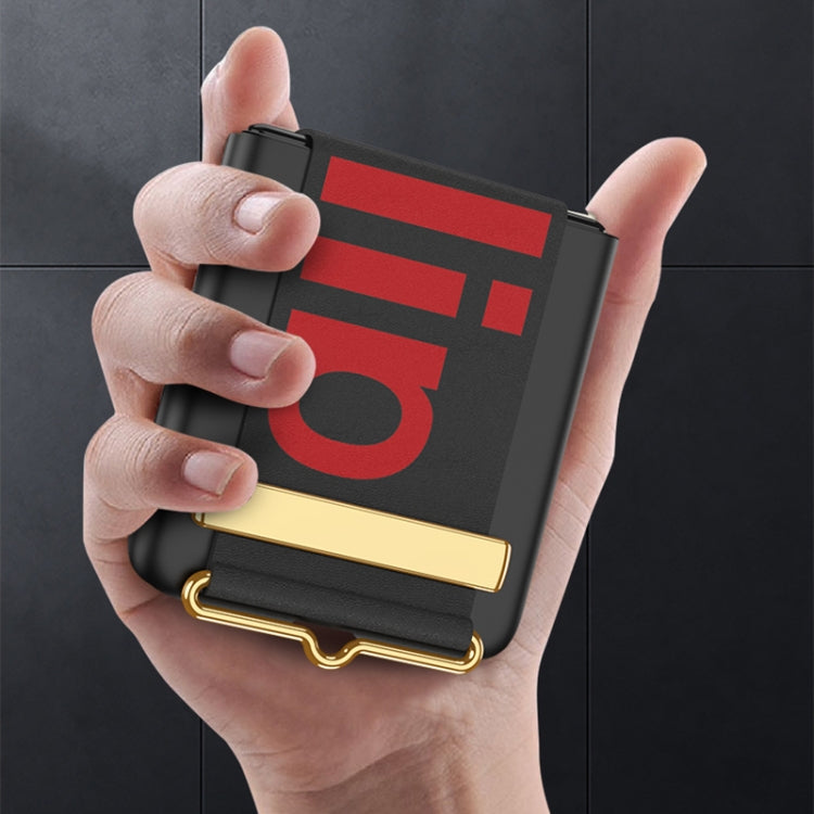 For Huawei P50 Pocket GKK Ultra-thin Full Coverage Phone Case with Wristband(Black) Eurekaonline