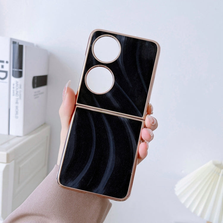 For Huawei P50 Pocket Nano Electroplate Phone Case(Black) Eurekaonline
