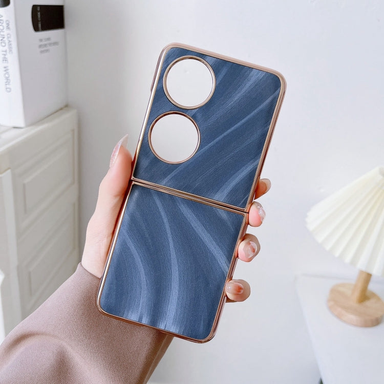 For Huawei P50 Pocket Nano Electroplate Phone Case(Blue) Eurekaonline