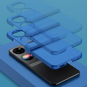For Huawei P50 Pocket Three-piece Set Phone Case(Blue) Eurekaonline