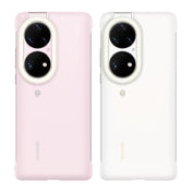 For Huawei P50 Pro Ring Flash Protective Case Selfie Beauty Ring Fill Light Case(Pink) Eurekaonline