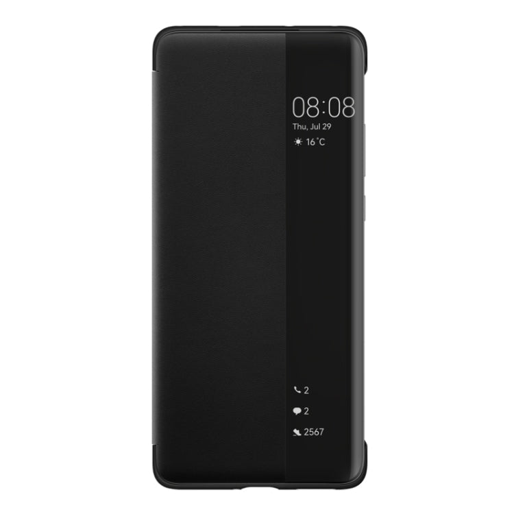 For Huawei P50 Pro Smart Display View Window Flip Leather Protective Case with Sleep / Wake-up Function(Black) Eurekaonline