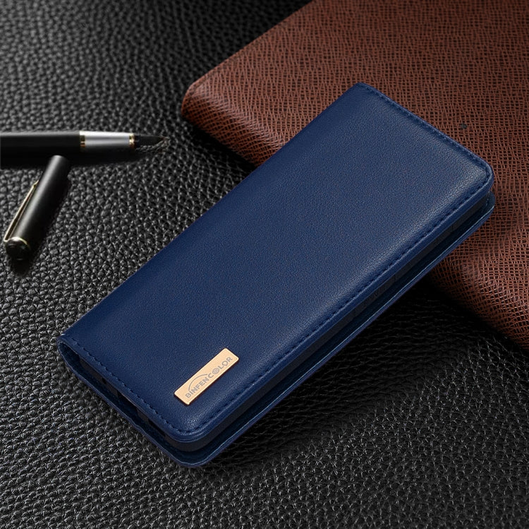 For Huawei Y6 (2019) / Honor 8A 2 in 1 Detachable Magnetic Horizontal Flip Genuine Leather Case with Holder & Card Slots & Wallet(Blue) Eurekaonline