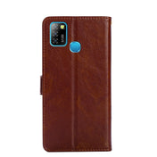 For Infinix Hot 10 Lite/Smart 5 Zipper Bag Leather Phone Case(Brown) Eurekaonline