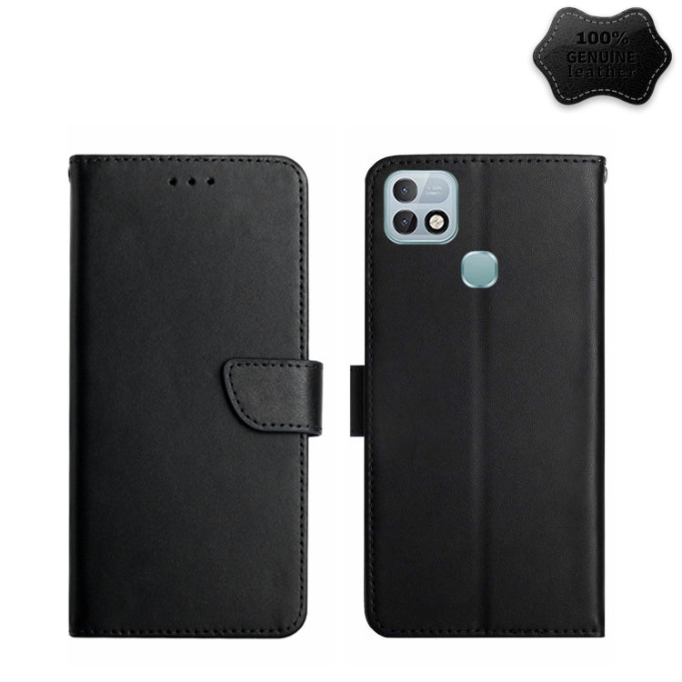 Smart 5 Pro Genuine Leather Fingerprint-proof Horizontal Flip Phone Case(Black) Eurekaonline